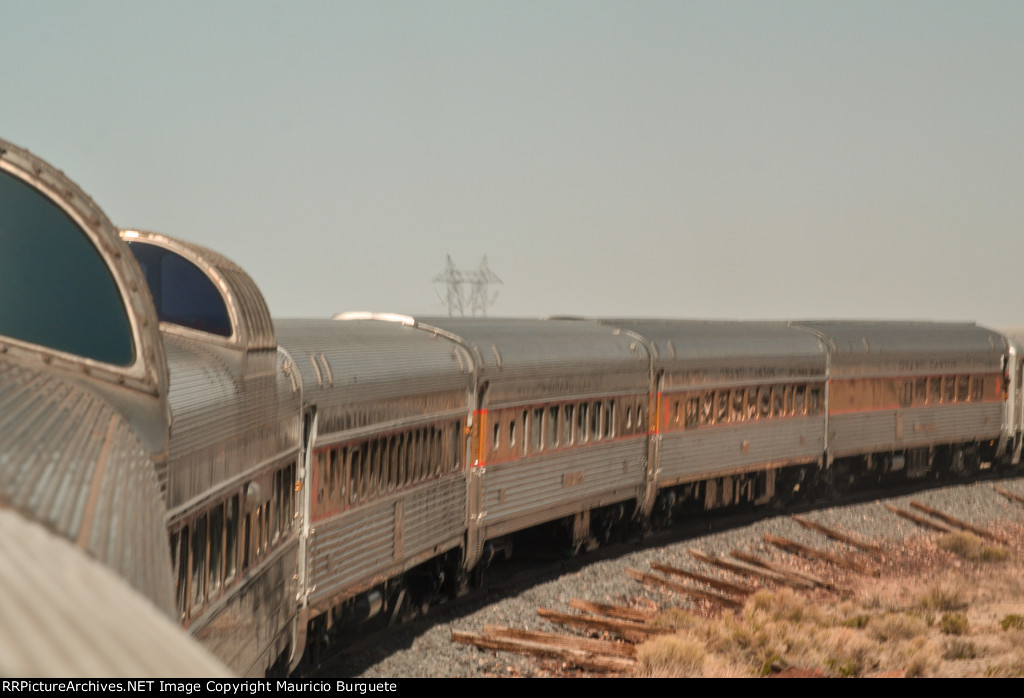 Grand Canyon Railway traveling to the Canyon